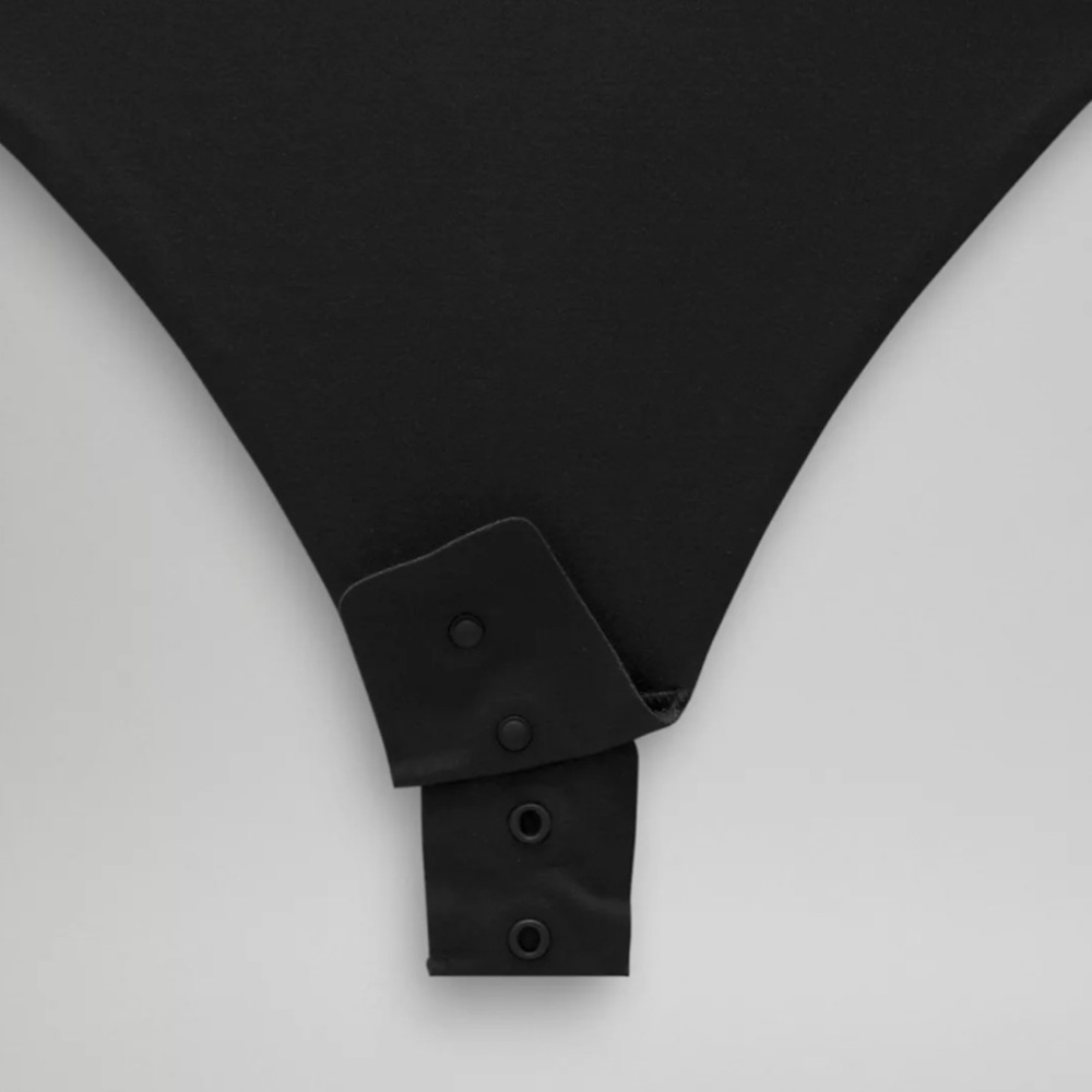 Wundermost Ultra-Soft Nulu Square-Neck Long-Sleeve Bodysuit - Picture 7 of 8